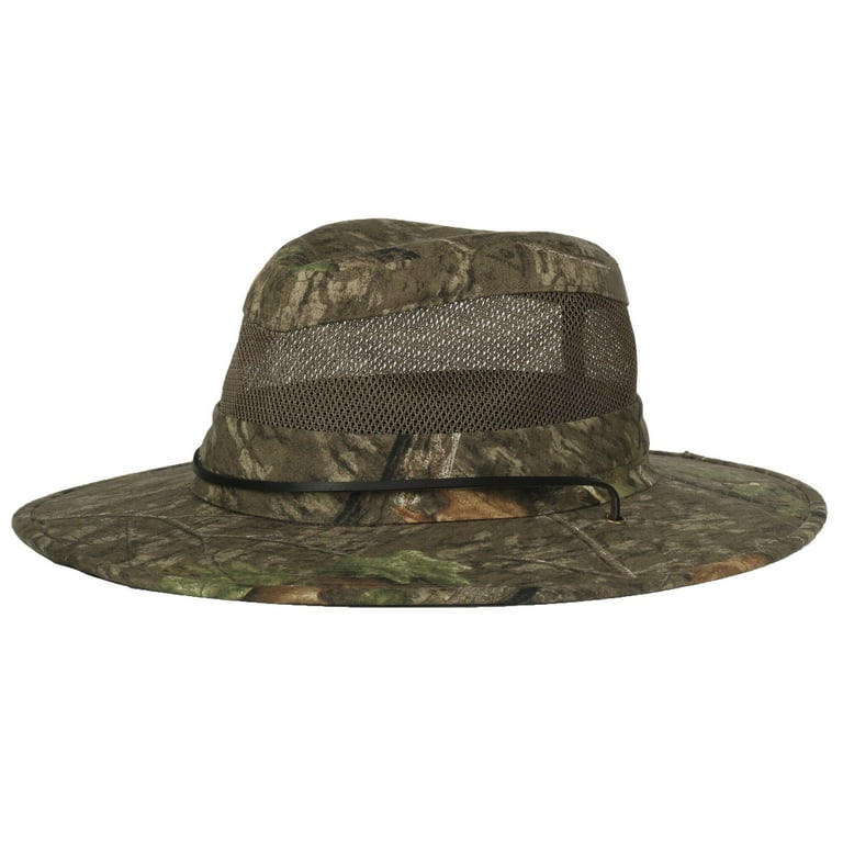 Mossy Oak Safari Hat - Breathable Mesh Inserts - Walmart.com