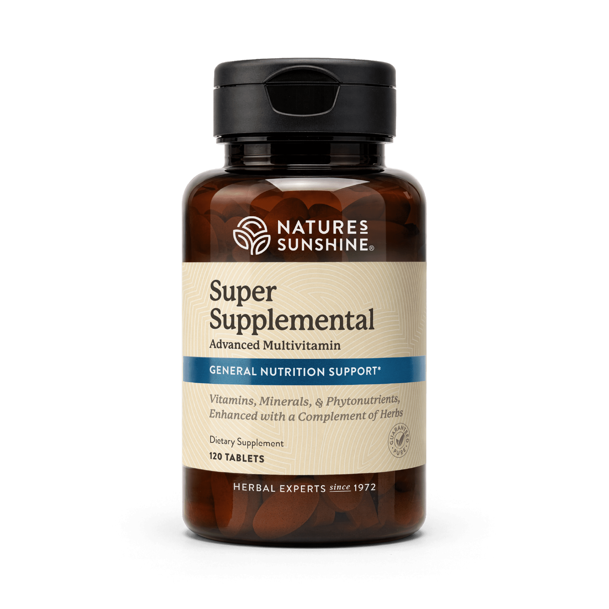 Nature's Sunshine Super Supplemental: Complete Multivitamin with Minerals, Antioxidants & More for Nutritional Gaps, Overall Health, Immune & Energy Support. 120 Tabs