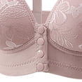 thumbnail image 2 of Bixock Push Up Bra for Women No Underwire Wireless Bra Thin Breathable Lift Support Front Button Closure Abjustable Straps Women Under Wear, 2 of 5