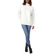 thumbnail image 2 of Suéteres de Pullover para Mujeres INSPIRE CHIC de Manga Larga con Cuello Alto, Suelto y Casual 2025 L Blanco, 2 of 6