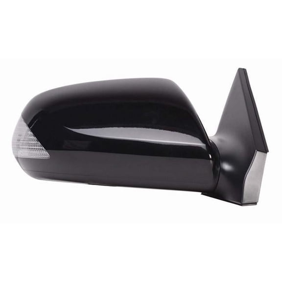 70611T - Fit System Passenger Side Mirror for 05-10 Scion TC w/ turn signal, black, Paintable to match, non-foldaway, Power Fits select: 2005-2010 TOYOTA SCION TC