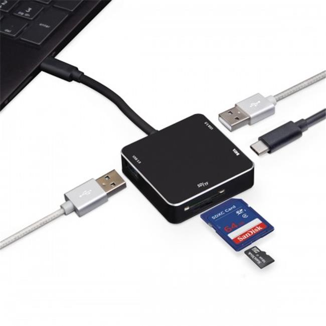 Syba Multimedia SDHUB50114 USB 3.1 Gen 1 TypeC Mini USB 3.0 Hub & SD