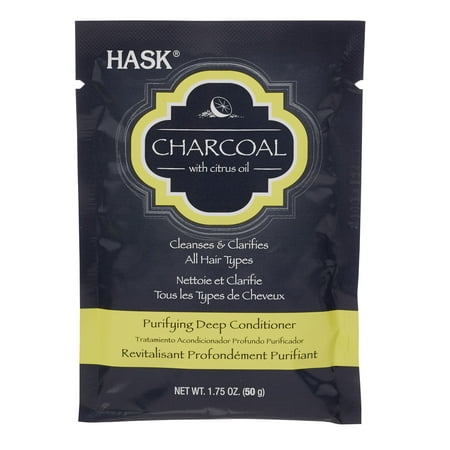 HASK Charcoal with Citrus Oil Purifying Deep Conditioner, 1.75 (Best Deep Conditioner For Color Treated Natural Hair)