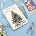 thumbnail image 6 of Christmas Tree Greeting Card Organizer Cards of Past Postcard Binder Wooden Cards Keeper Storage 2-Rings Photo Album, 6 of 7
