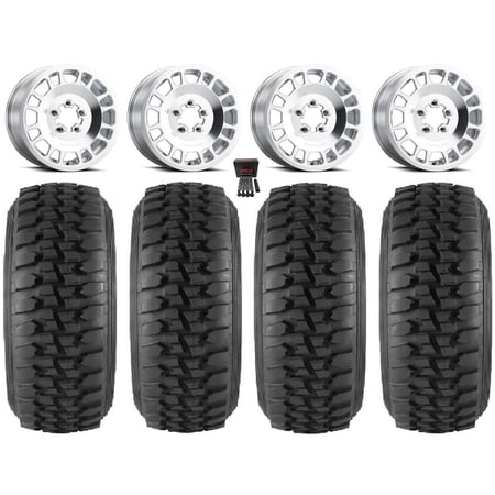 Method 412 15×6 Wheels Raw (5+1) 33 Desert Series Tires Polaris RZR Turbo R & Pro R Ranger 1500 Xpedition