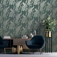 thumbnail image 3 of Holden Glistening Peacock Non-Pasted Wallpaper 396 in x 20.8 in Navy Blue, 3 of 5