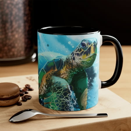 

Water Turtle 1 Accent Coffee Mug 11oz