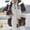 Coffee, variant on Fashion Oversize Winter Coats for Women Women Plus Size Winter Warm Loose Plush Zip Hooded Jacket Coat