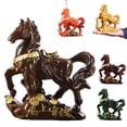 thumbnail image 5 of Tea Pet Horse Statue with Heat-Activated Color Changing, Resin Feng Shui Chinese Year Horses Statue, Year of The Horse 2026 Tea Sets Attract Success Wealth for Desk Decor and Home Ornament, 5 of 9