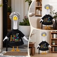 thumbnail image 2 of Aurorax Back to School Porch Goose Outfits 23" Holiday,Goose Clothes for Cement Goose Porch Goose 17/19 inch,Campus-Style Black Porch Goose Clothing Accessories for Outdoor Yard, 2 of 7