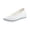 White, variant on Women’s Slip-On Wedge Nurse Shoes, Soft Non-Slip Comfortable Work Shoes for Nurses & Healthcare Workers, Breathable Canvas Nursing Shoes, Lightweight All-Day Wear Black 37