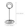 thumbnail image 2 of FOMIYES 4Ud Soporte Para Tarjetas De Negro De Metal Con Clip Espiral Para Fotografía Y Carteles, 2 of 8