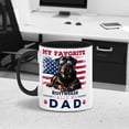 thumbnail image 2 of My Favorite Rottweiler Calls Me Dad. Happy Father's Day 11oz Accent Two-tone Mug Rottie Dog Lover Gifts Idea Coffee Tea Cup - 00005, 2 of 5