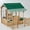 Wood Color, variant on iYofe Outdoor Playhouse for Kids 3+, Wood Kids Playhouse with Outdoor Kitchen, Snack-Bar & Gardening Kit, Toddler Playhouse Kids Outdoor Playset Equipment for Interactive Play, Wood Color