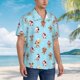 thumbnail image 3 of Fotbe winter cow cute Camisa Hawaiana para Hombre Unisex – Camisa Casual de Verano con Botones de Manga Corta de Algodón y Lino,Large, 3 of 7