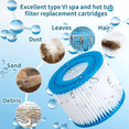 thumbnail image 4 of 6 Pack Type VI Hot Tub Filter for Coleman Saluspa, Lay-Z-Spa, Bestway, Spa Filter, 4 of 8