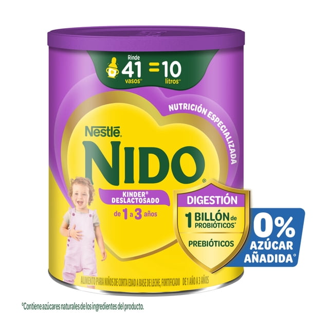 Alimento para niños Nido Kinder deslactosado 1 a 3 años 1.5 kg
