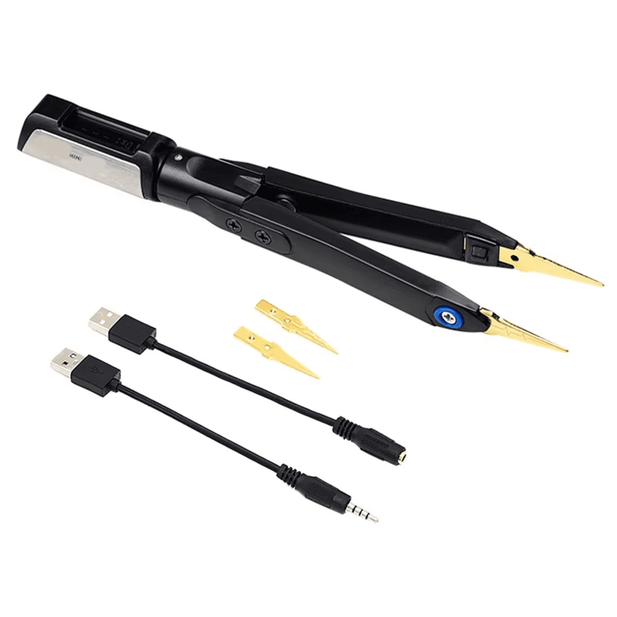 DT71 Intelligent Digital Tweezers Mini SMD Tester LCR Meter Diode Resistor 10KHz Signal Generator Auto Scan OLED Display