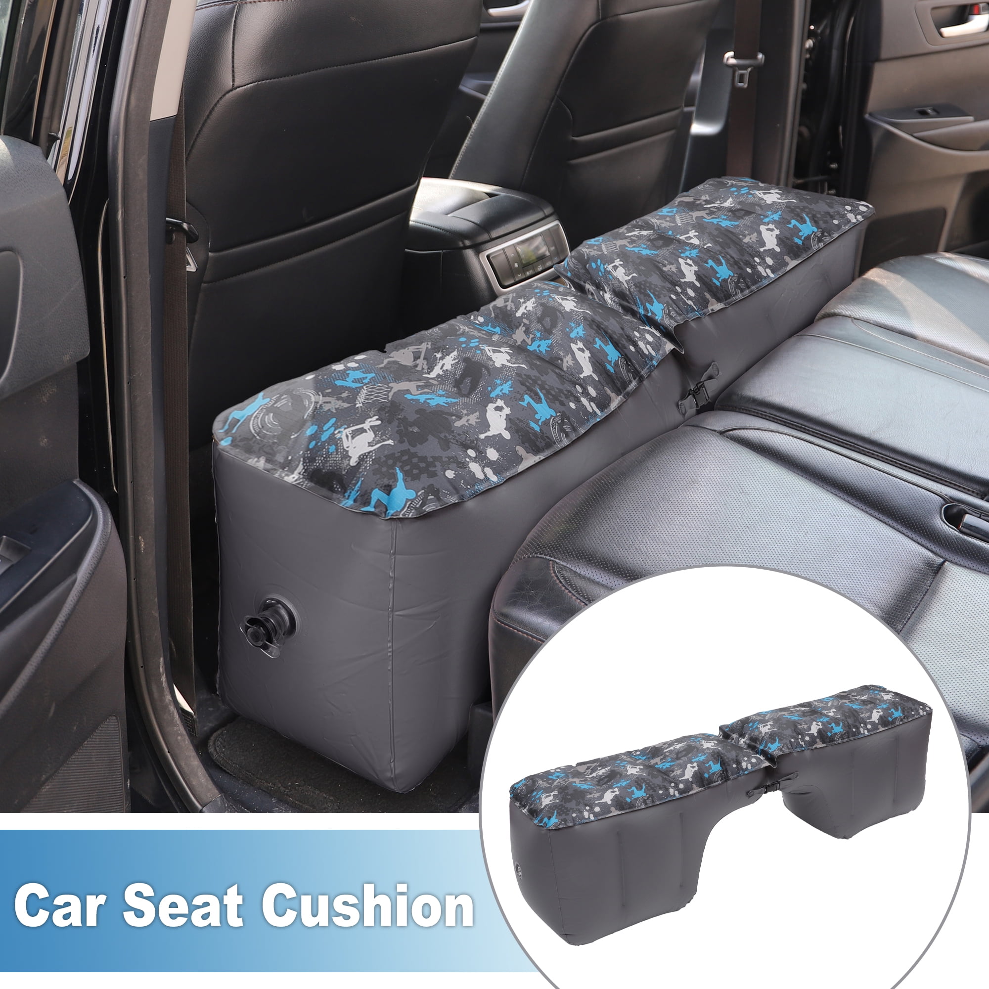 Unique Bargains Car Mattress Sleeping Mat Comfortable Rear Seat Air Bed Gap Pad for Napping Travel Gray Assorted Color