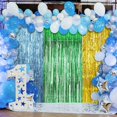 thumbnail image 6 of 2PCS Metallic Foil Fringe Curtains, 39.4" x 98.4" Tinsel Backdrop for Party Decorations, Wedding, Birthday, Photo Booth, Gold, 6 of 6