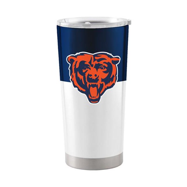 Logo Chaise 606-S20T-11 Gobelet en Acier Inoxydable 20 oz NFL Chicago Bears Colorblock