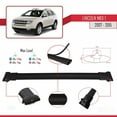 thumbnail image 3 of Compatible with Lincoln MKX (U388) 2007-2015 FLY Model Car Roof Rack Cross Bar Black Aluminium 2 Bars, 3 of 7