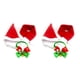 thumbnail image 1 of Greeniant Conjunto de bufanda con campana de sombrero de Papá Noel, disfraces de Navidad para mascotas, accesorio divertido conmemorativo para L 2Conjunto, 1 of 6