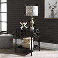 thumbnail image 2 of Vintage Series Metal Open Night Stand - Black, 2 of 7