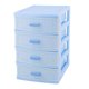 thumbnail image 1 of Habitación Sala De Plástico 4 Capas Cosméticos Calcetín Joyería Caja De Almacenamiento Caja De Luz Azul Unique Bargains sistemas de organización y almacenamiento de armarios, 1 of 4