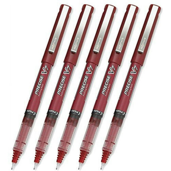 Pilot® Precise® V7 Stick Roller Ball Pen PEN,PRECISE V7,FINE,RD (Pack of5)