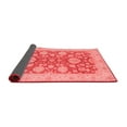 thumbnail image 2 of Ahgly Company Indoor Square Abstract Red Modern Area Rugs, 3' Square, 2 of 4