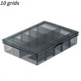 thumbnail image 1 of 1 PCS Plastic Storage Boxes Slots Adjustable Packaging Transparent Tool Case Screw Craft Jewelry Accessories Organizer Box 13.5x10.5x3cm, 1 of 6
