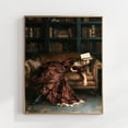 Affixzi Victorian Woman Wall Art Print, Dark Academia Library Decor ...