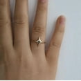 thumbnail image 4 of DBESTSTUDIOS Bold Star Ring, Four Point Star Earrings, Gold Star Finger Ring, Single Star Ring, Star Jewelry, Big Star Ring, Star Adjustable Ring, 4 of 5