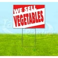 thumbnail image 1 of We Sell Vegetables (18" x 24") Yard Sign, Includes Metal Step Stake, 1 of 6