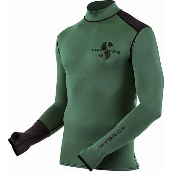 Scubapro Rash Guard Mens Long Sleeve Polyester UV Swim Shirt Small