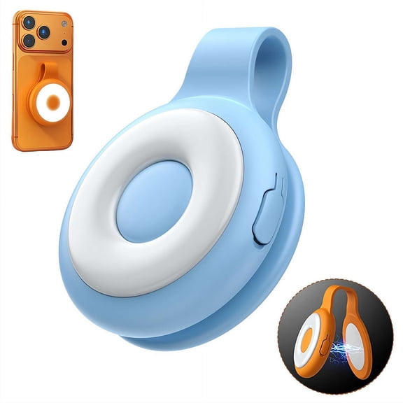 Rechargeable Magne-tic Phone Ring Light for MagSafe iPhone, Clip-on Flashlight Night with 5 Adjustable Light Modes for Walking Running Sports Outdoor Emergency