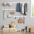 thumbnail image 4 of White Coat Hooks Wall Mount for Hanging 4 Pack, 16 Inch Wood Entryway Coat Rack Wall Mounted Heavy Duty, Modern Large Wall Hooks for Hats Kids Clothes Bags Purses Caps Closet - 16 Hooks, 4 of 4