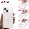 thumbnail image 5 of Clear Magnetic for iPhone 13 Mini Case, Compatible with MagSafe, [Not Yellowing] [Military Grade Protection] Slim Transparent Silicone Anti-Scratch Shockproof Phone Case for 13 Mini, Pink, 5 of 6