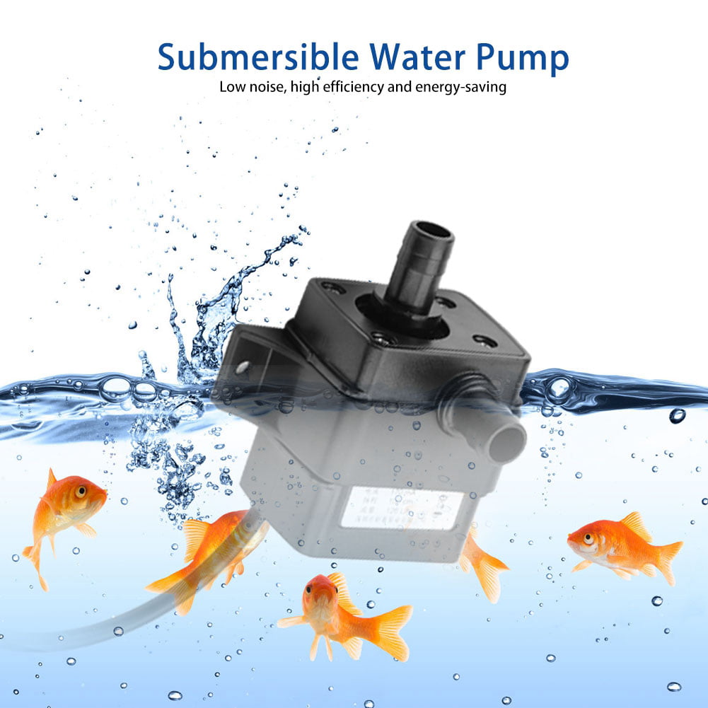 Sheens USB DC 5V Brushless Submersible Water Pump Aquarium Fish Tank Fountain Aquarium Waterproof Water Circulation Immersible Pump