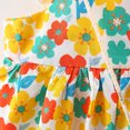 thumbnail image 5 of 2022 New Baby Girls Dress Baby Girls 6M-3Y Fly Sleeve Ruffles Floral Printed Princess Dress Bag Set Baby Summer Autumn Clothing, 5 of 7