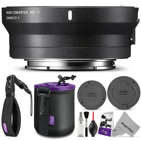 - Sigma MC-11 Mount Converter / Lens Adapter (Canon EF-Mount Lenses to Sony E Mount) w/ Essential Photo and Travel Bundle