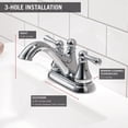 thumbnail image 4 of Delta Faucet Haywood 2-Handle Centre set Bathroom Faucet with Drain Assembly, Chrome 25999LF, 4 of 5