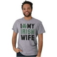 thumbnail image 5 of St Patricks Day I Love My Irish Wife Men's Graphic T Shirt Tees Brisco Brands M, 5 of 6