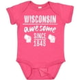 thumbnail image 3 of Inktastic Wisconsin Awesome Since 1848 Boys or Girls Baby Bodysuit, 3 of 5