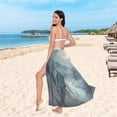 thumbnail image 6 of FORMRS Womens Beach Sarong Semi-Sheer Bikini Wrap Skirt Swimsuit Cover-ups, Forest House, 6 of 7