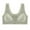 Green, variant on Diufon Front Clasp Bras for Women Underwireless Comfy Bras Solid Color Full Coverage Bras