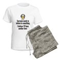 thumbnail image 5 of CafePress - Beer Believe Women's Light Pajamas - Women's Short Sleeve Print T-Shirt and Pants Light Cotton Pajama Set, 5 of 7