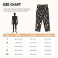 thumbnail image 4 of Disketp Mushrooms Print Women's Comfy Pajama Pants Casual Drawstring Palazzo Lounge Wide Leg Pants, 4 of 7