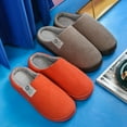 thumbnail image 3 of PENGXAING Pantoufles en Mousse à Mémoire de Forme pour Femmes, Chaussons Confortables pour Intérieur et Extérieur, Doublure en Flanelle Douce et Chaude, 3 of 4